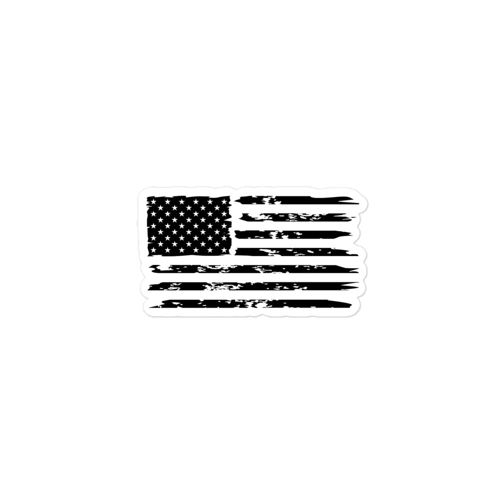"Distressed Flag" Bubble-free Sticker