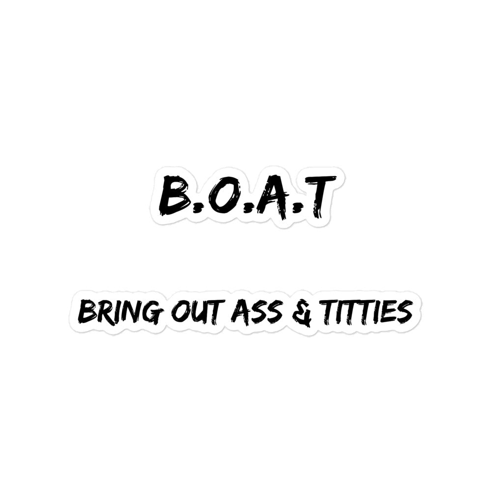 "BOAT" Bubble-free Sticker