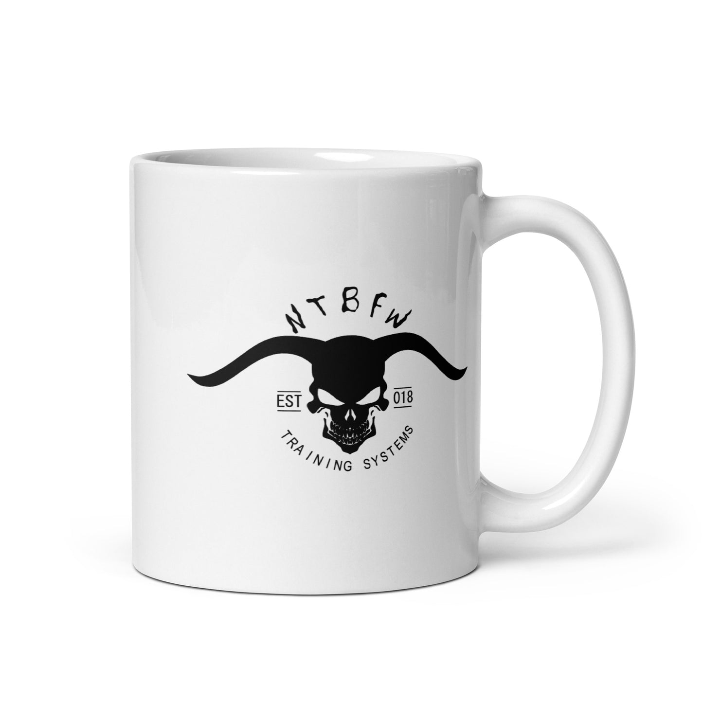 "NTBFW" White Glossy Mug