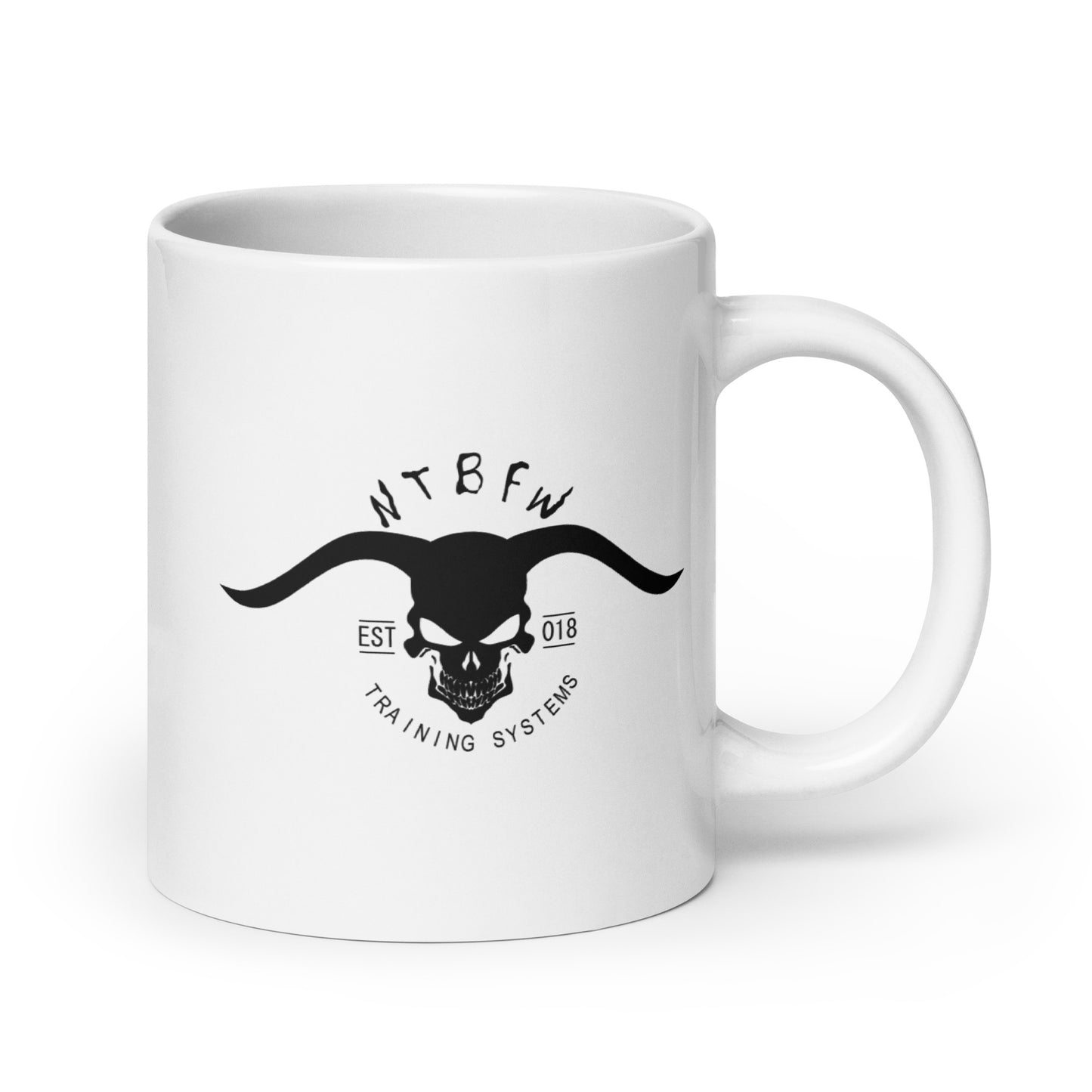 "NTBFW" White Glossy Mug