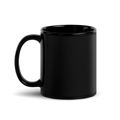 "Merry Christmas - Santa" Black Glossy Mug