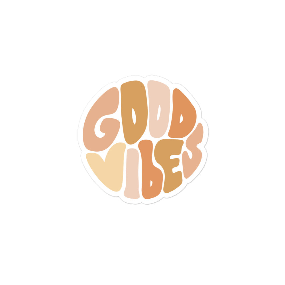 "Good Vibes" Bubble-Free Sticker