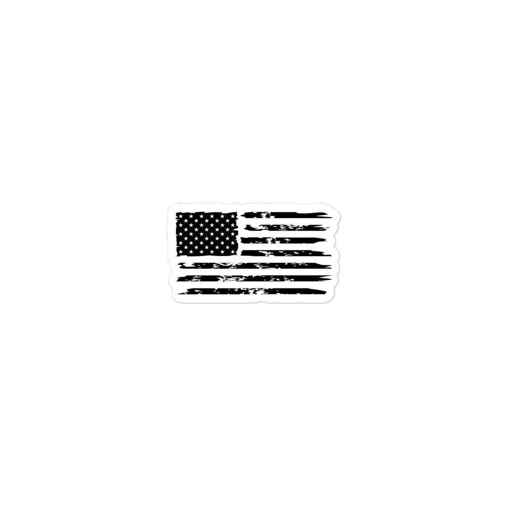 "Distressed Flag" Bubble-free Sticker