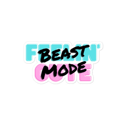 "Cute Beast" Bubble-Free Sticker