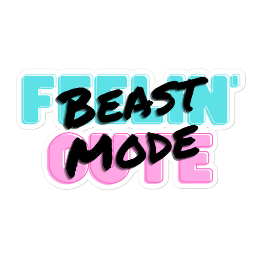 "Cute Beast" Bubble-Free Sticker