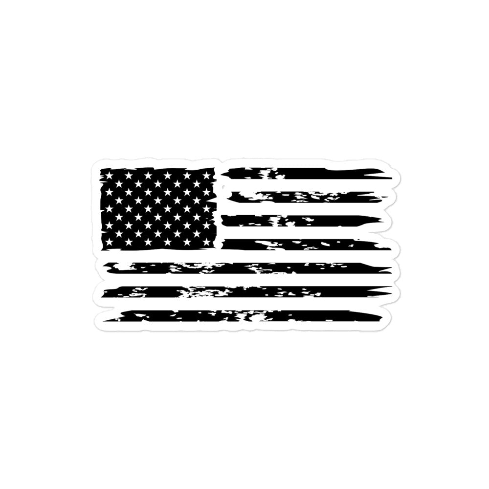 "Distressed Flag" Bubble-free Sticker
