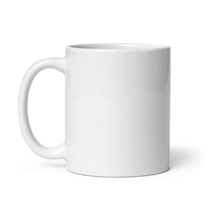 "Out of Bed Coffee" White Glossy Mug