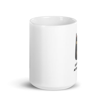 "Life Begins After Coffee" White Glossy Mug