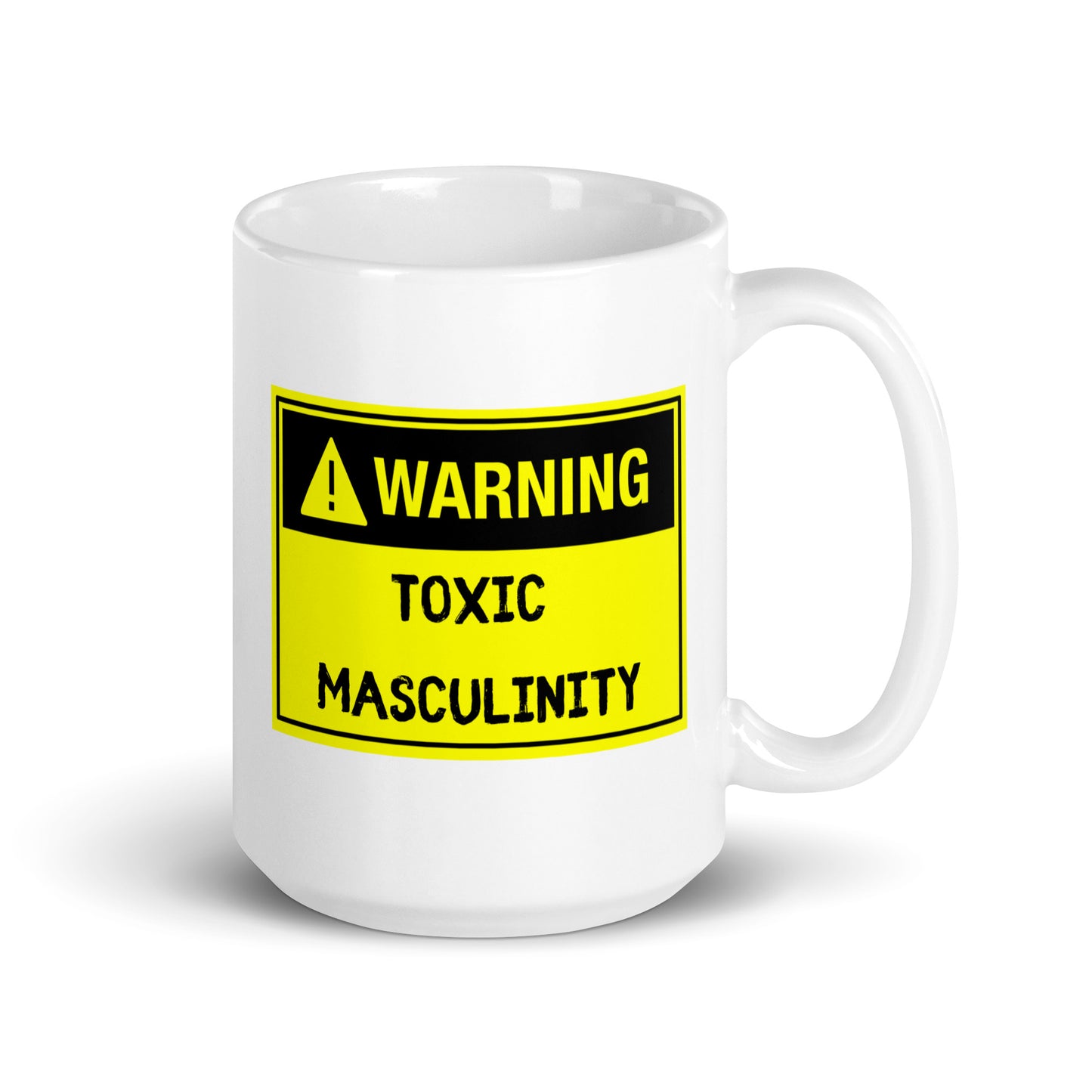 "Toxic Masculinity" White Glossy Mug