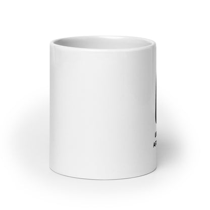 "Life Begins After Coffee" White Glossy Mug