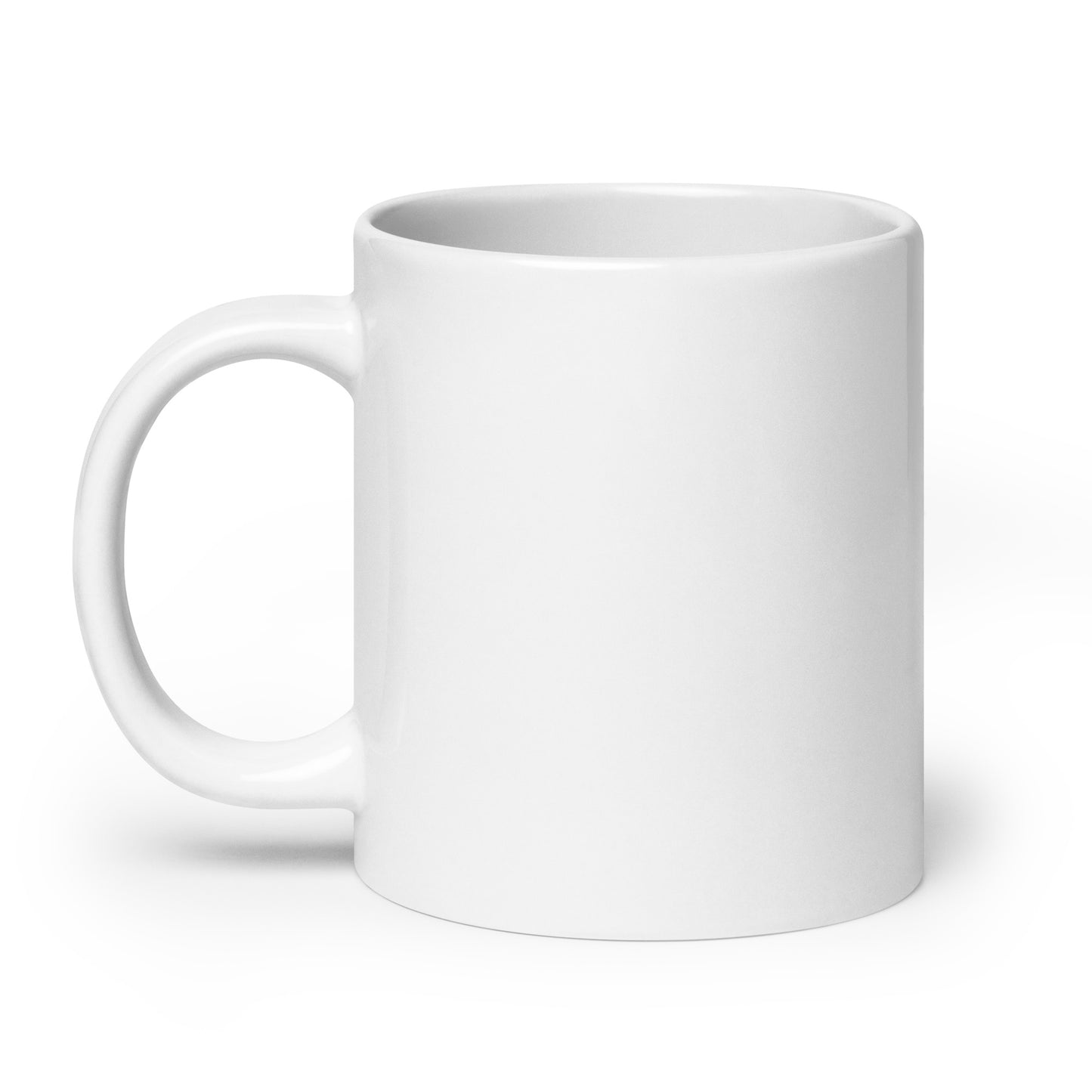 "Life Begins After Coffee" White Glossy Mug